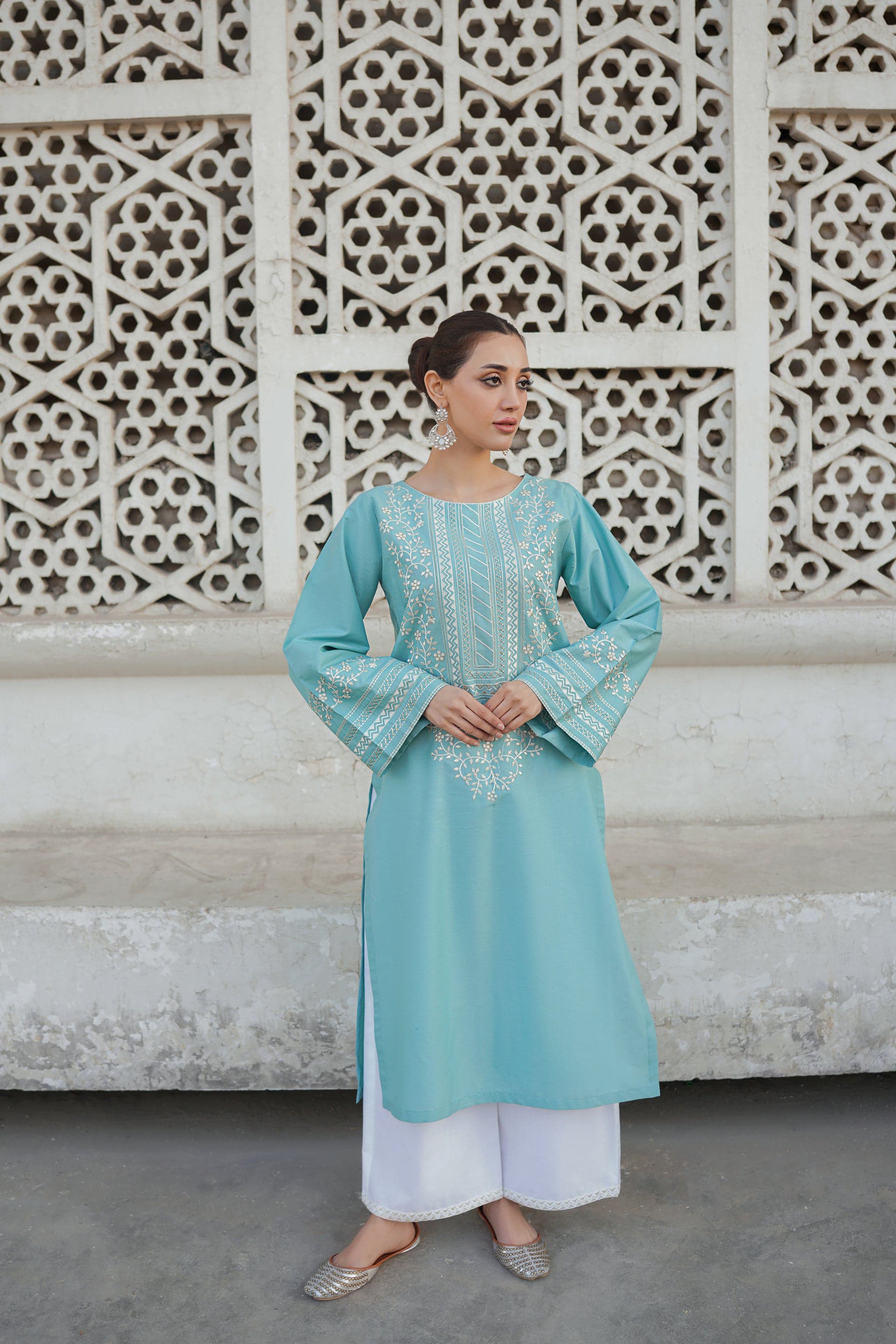 RAMSHA LAWN EMB CO-ORD SET