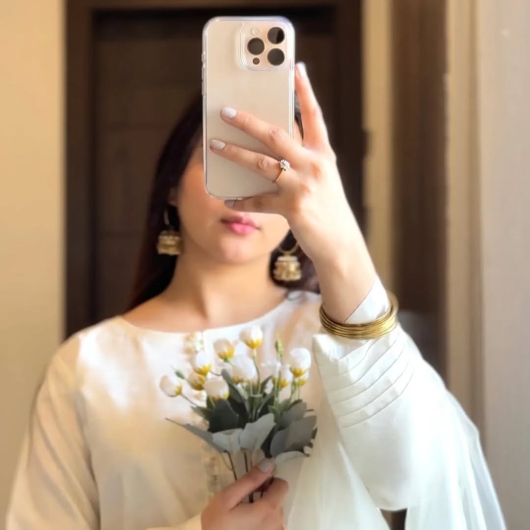 SILK WHITE LUXURY 3PC WITH FARSHI SHALWAR