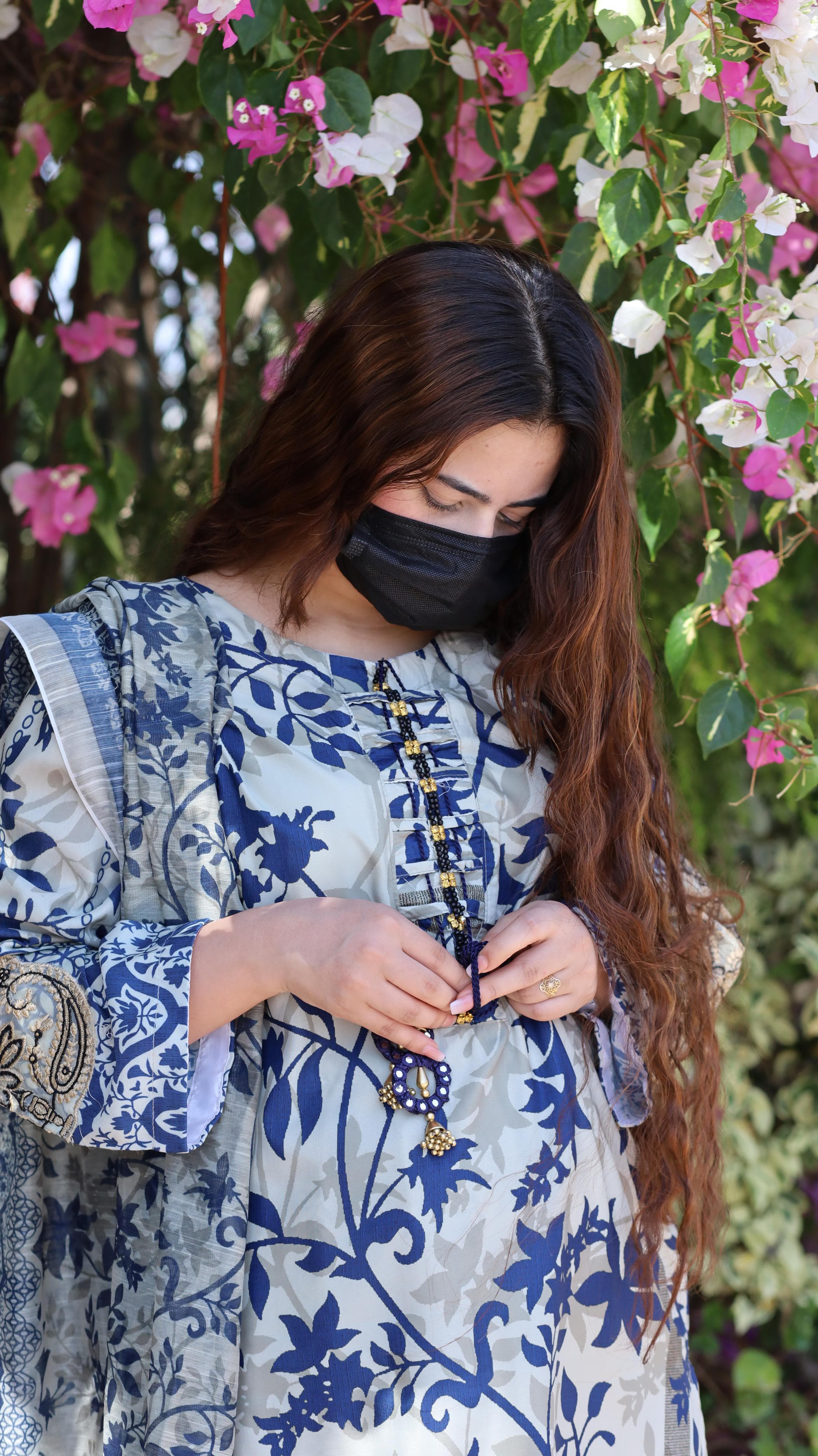 GULBHAR DIGITAL EMB 3PC WITH PATCH WORK