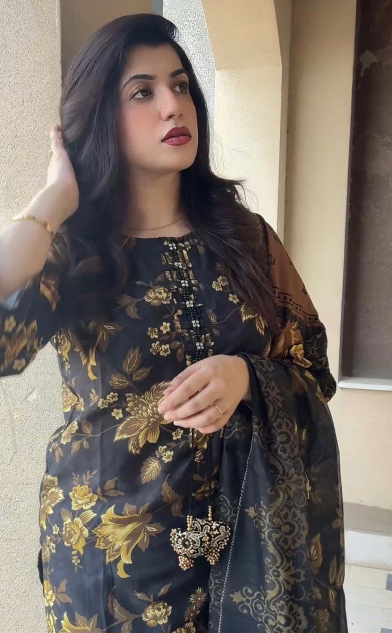 Golden Charm 3PC EMB SUIT