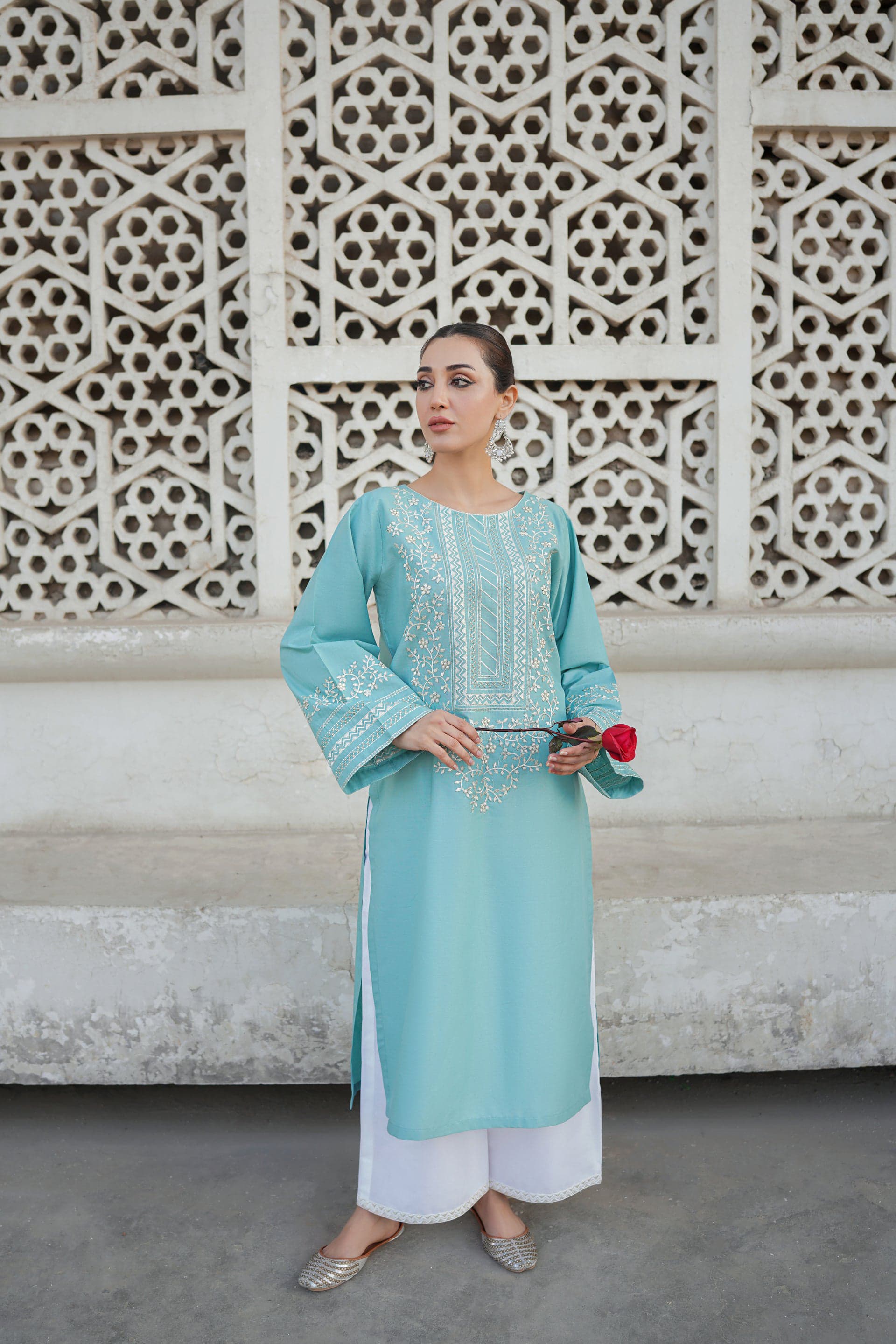 RAMSHA LAWN EMB CO-ORD SET