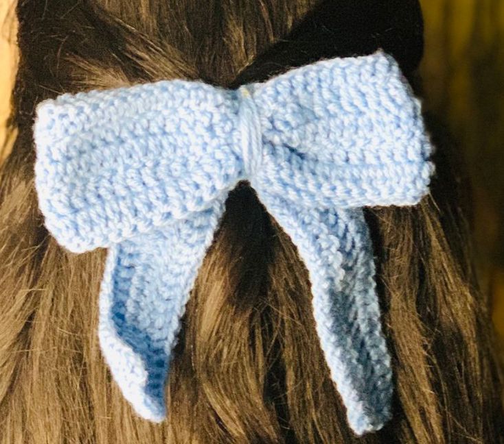 Bow Hair Clip ( Hand Made )