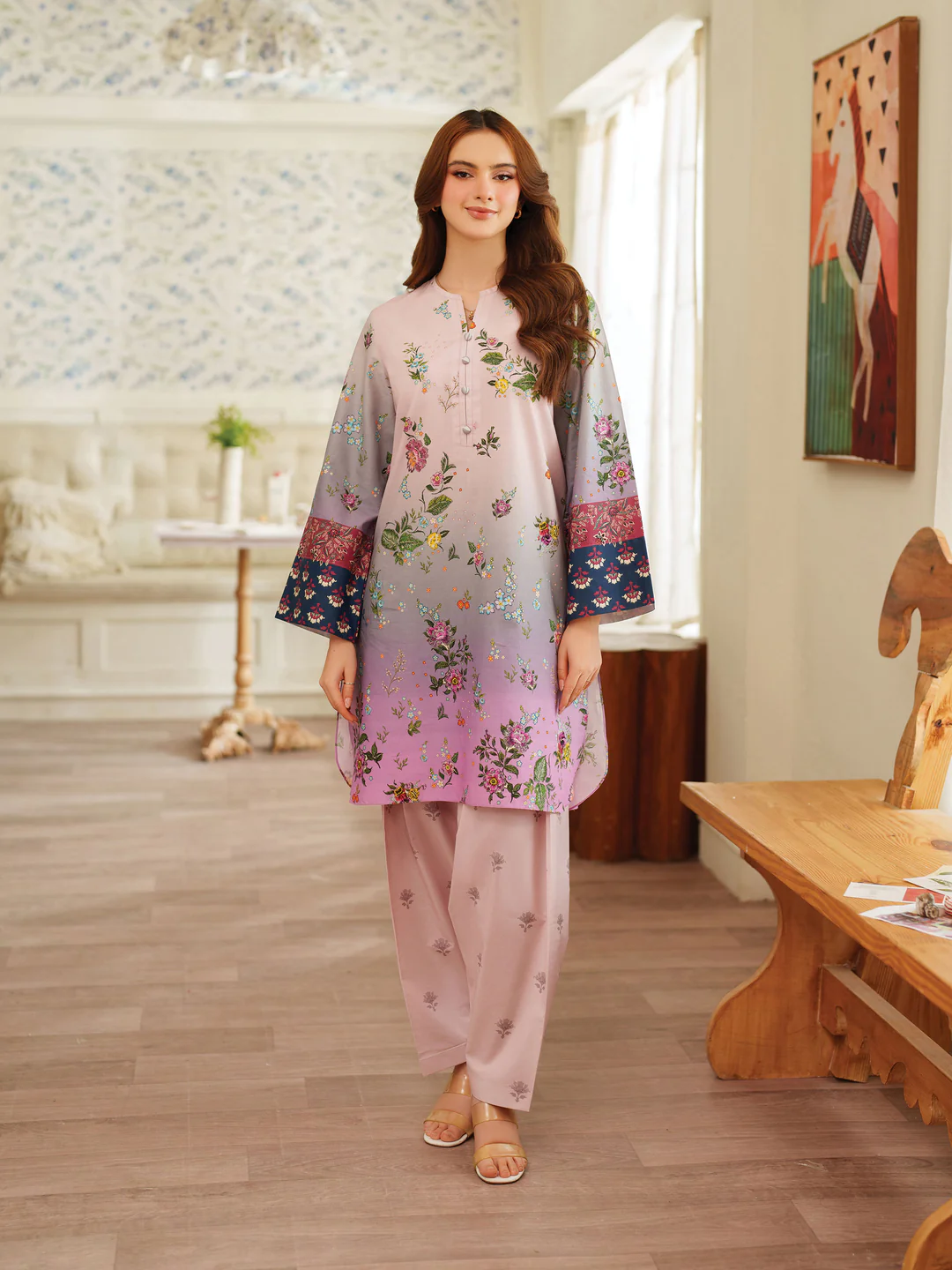 Rose Berry 2pc Printed Lawn