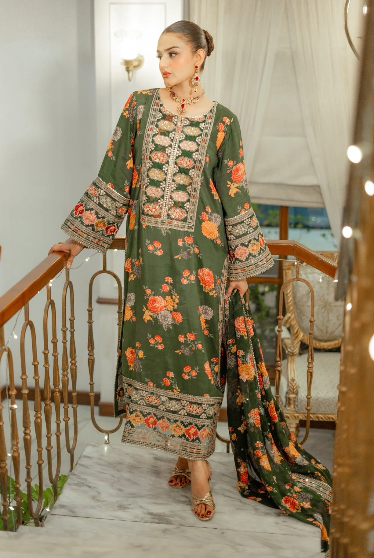 kareena - Heavy Embroidered Silk 3 Pc Suit